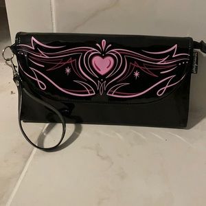Sourpuss Pinstriped Wristlet
